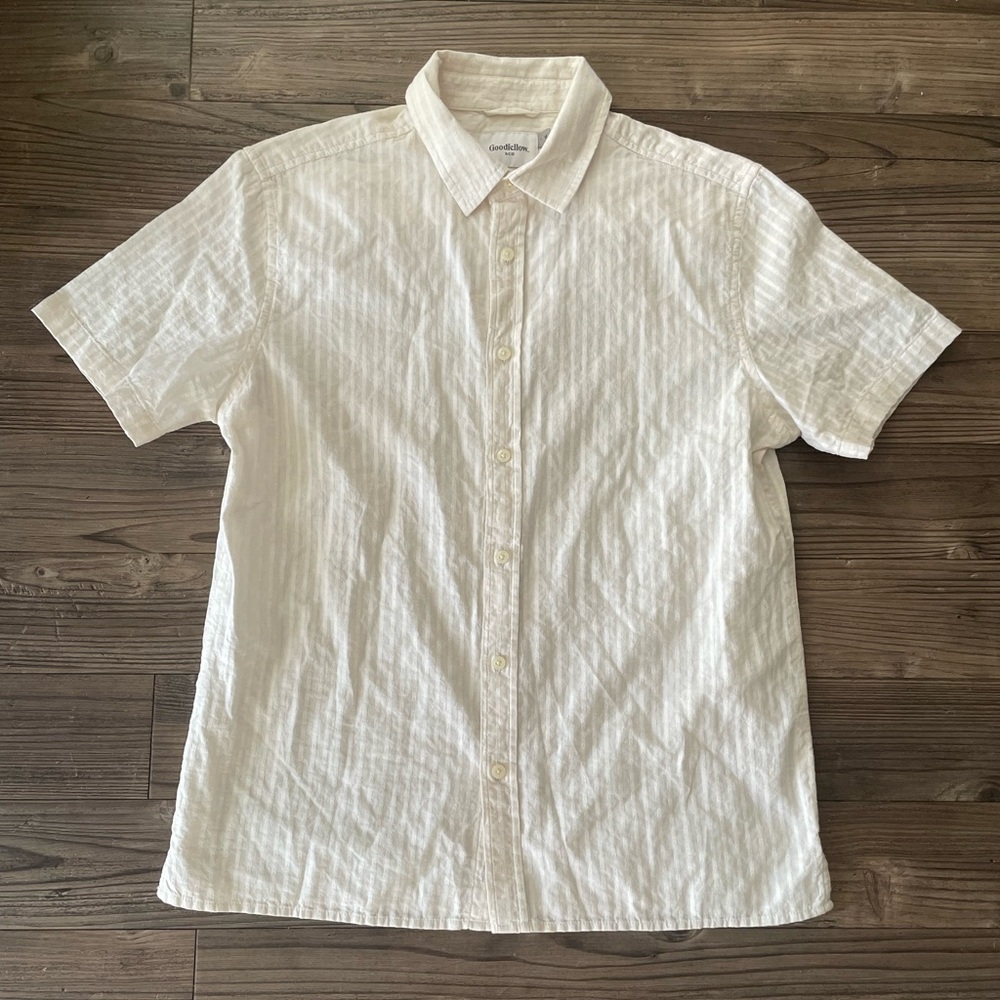 Goodfellow & Co Cream Button Down Shirt